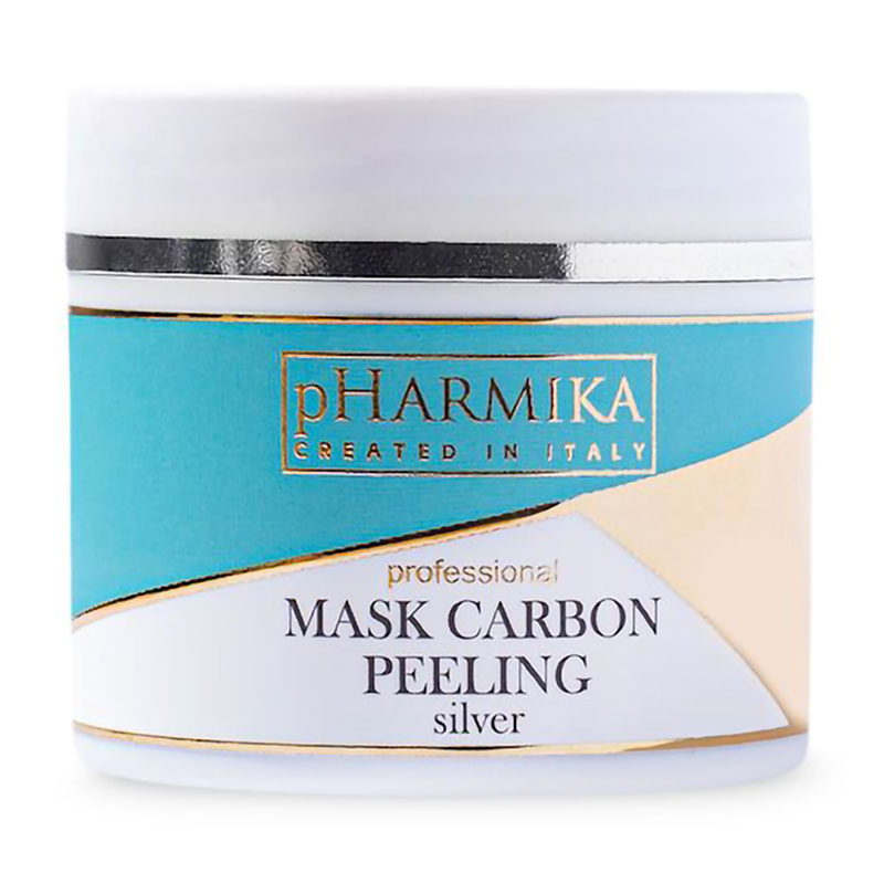 Маска-пілінг для обличчя pHarmika Mask Carbon Peeling Карбонова, зі сріблом, 100 мл